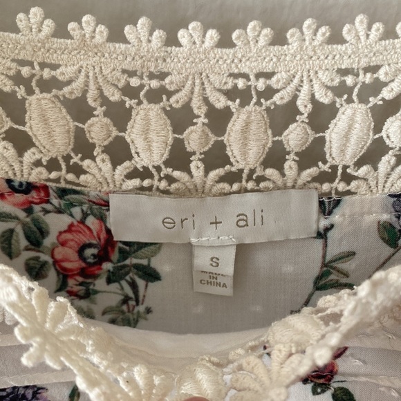 anthropologie eri + ali floral romantic top! - Picture 3 of 9